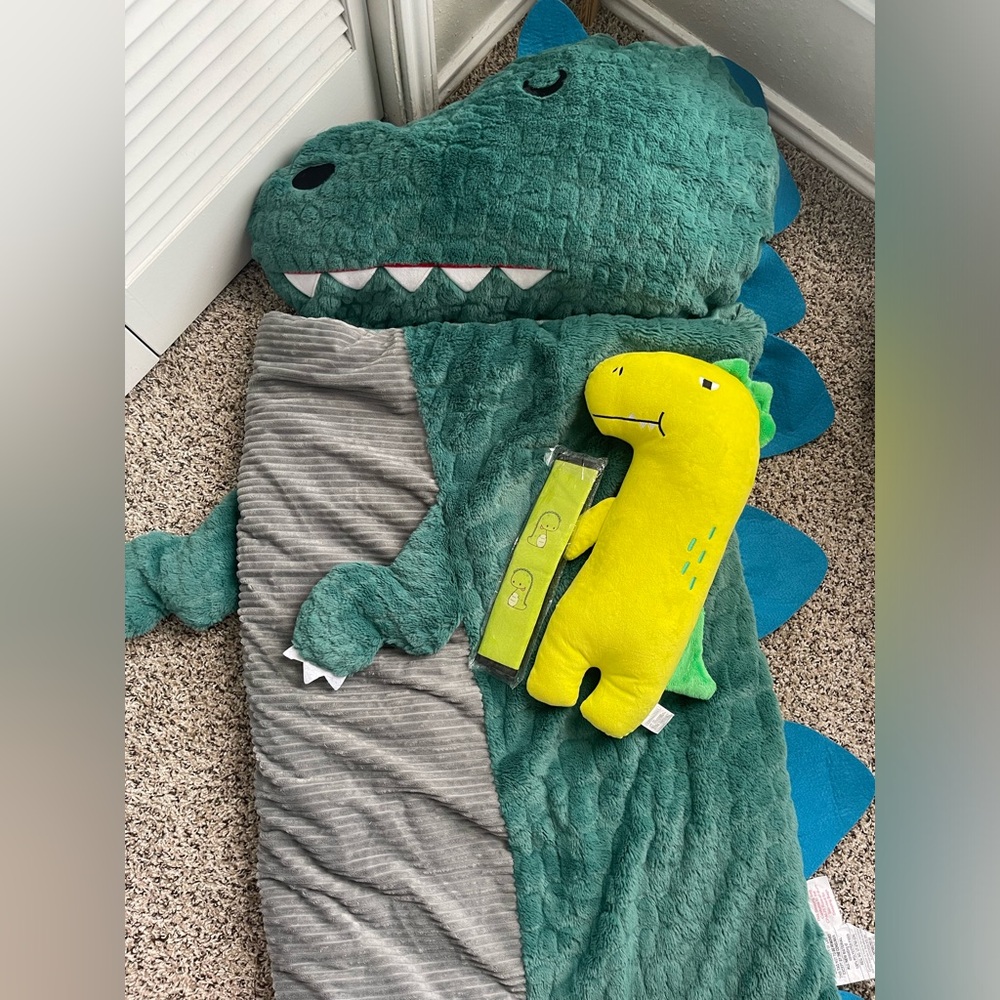 Dinosaur Sleeping Bag & Accessories